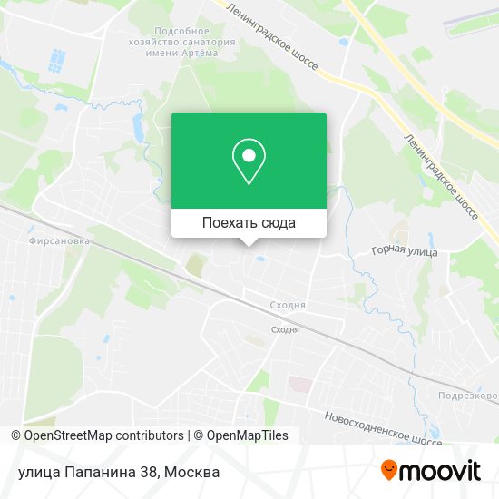 Карта улица Папанина 38