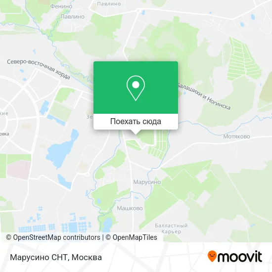 Карта Марусино СНТ