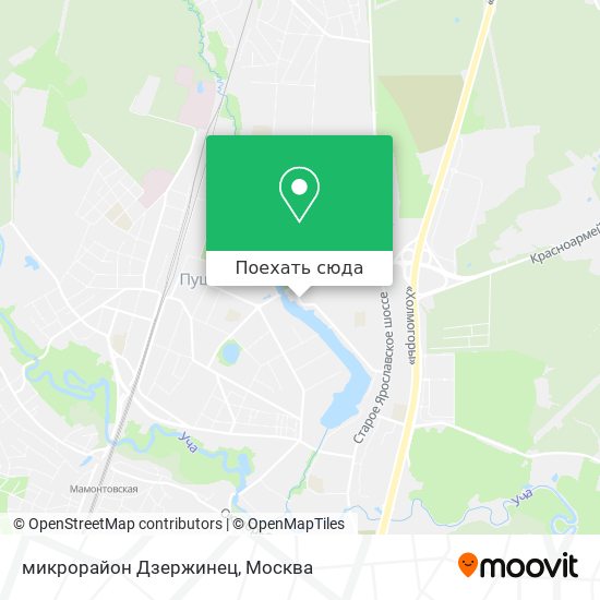 Карта микрорайон Дзержинец
