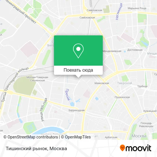Карта Тишинский рынок