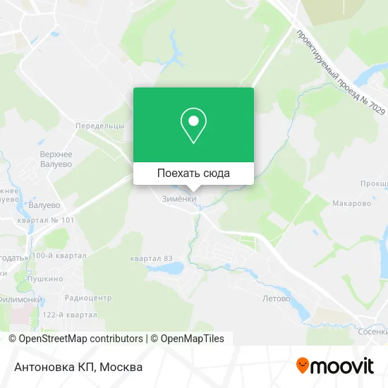 Карта Антоновка КП