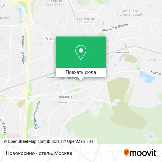 Карта Новокосино - отель