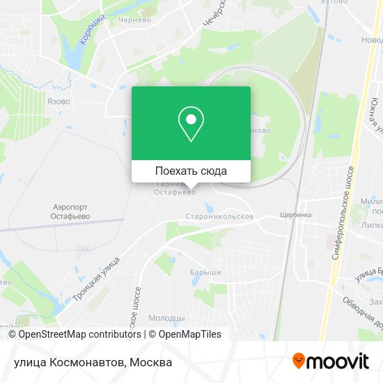 Карта улица Космонавтов