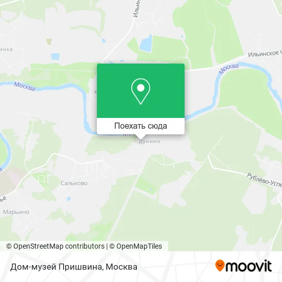 Карта Дом-музей Пришвина