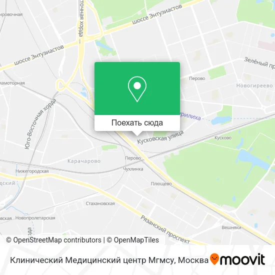 Карта Клинический Медицинский центр Мгмсу