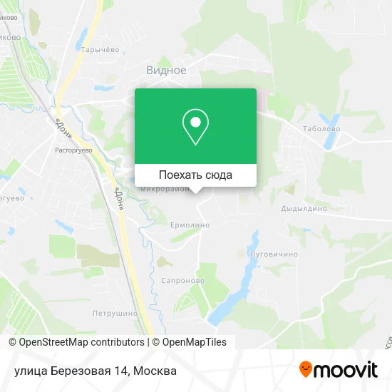 Карта улица Березовая 14