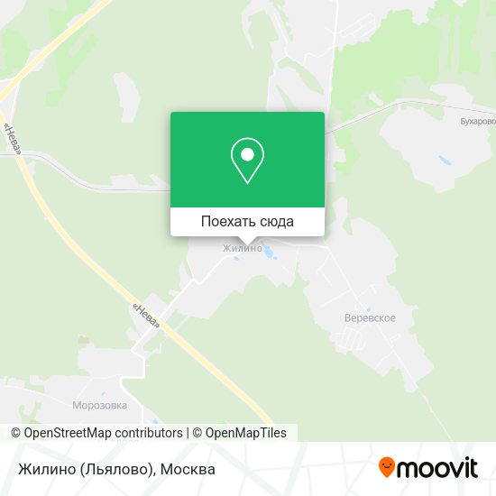 Карта Жилино (Льялово)