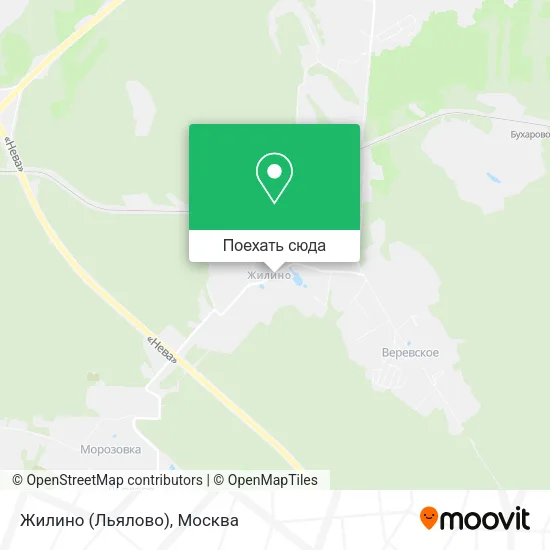 Карта Жилино (Льялово)