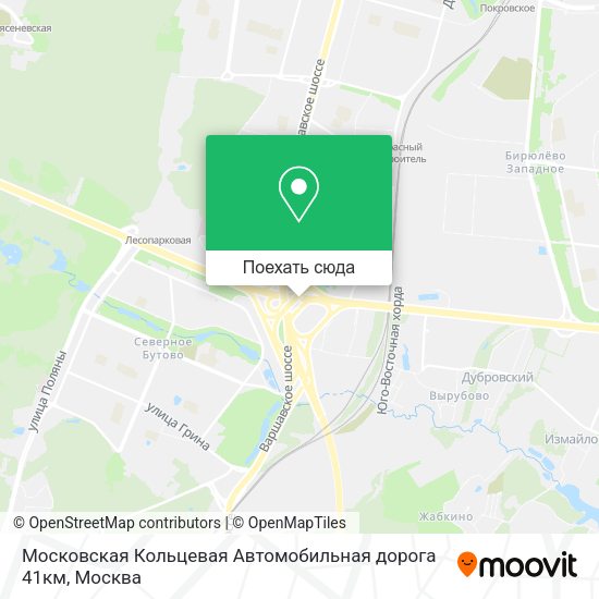 Карта Московская Кольцевая Автомобильная дорога 41км