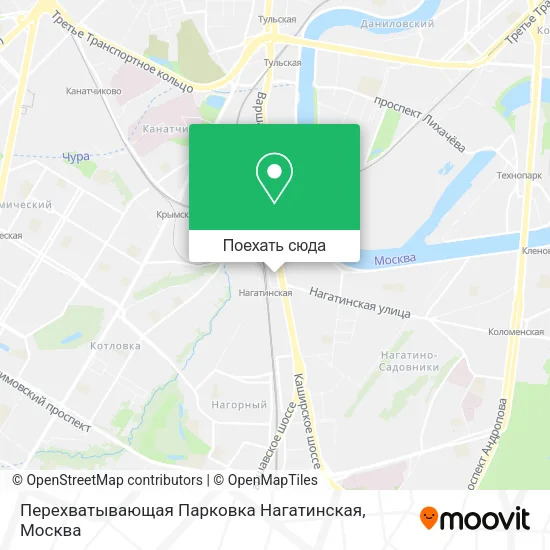 Карта Перехватывающая Парковка Нагатинская