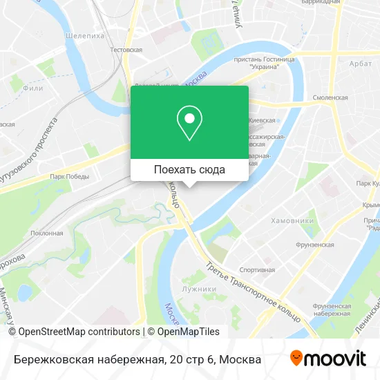 Карта Бережковская набережная, 20 стр 6