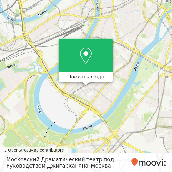 Карта Московский Драматический театр под Руководством Джигарханяна