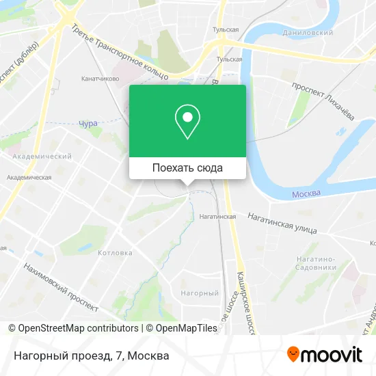 Карта Нагорный проезд, 7