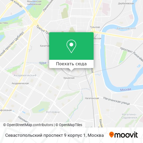 Карта Севастопольский проспект 9 корпус 1