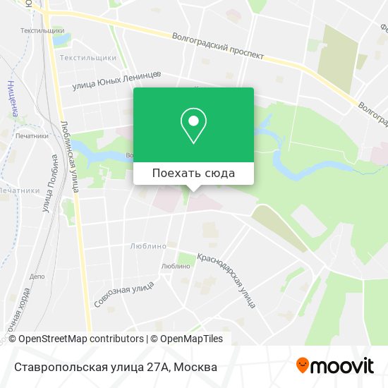 Карта Ставропольская улица 27А