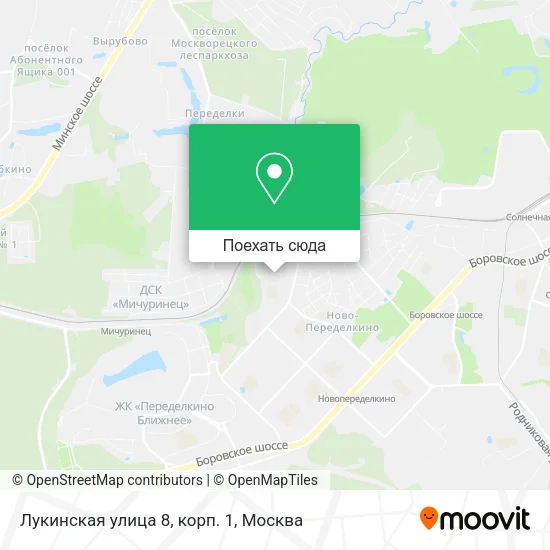 Карта Лукинская улица 8, корп. 1