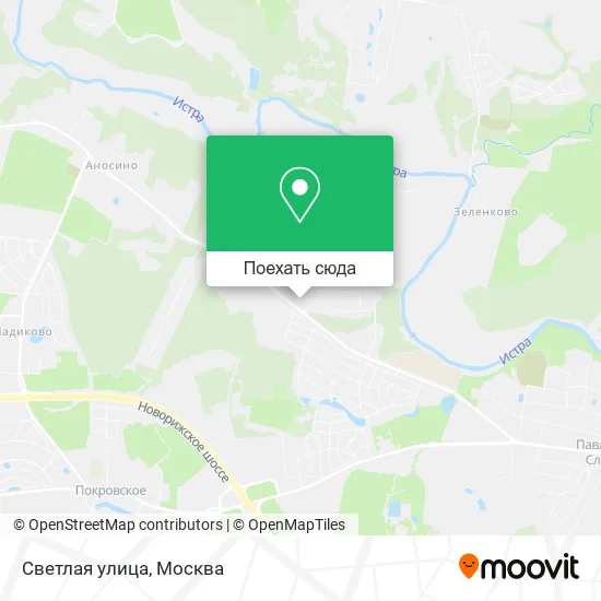 Карта Светлая улица