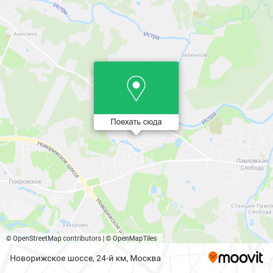 Карта Новорижское шоссе, 24-й км