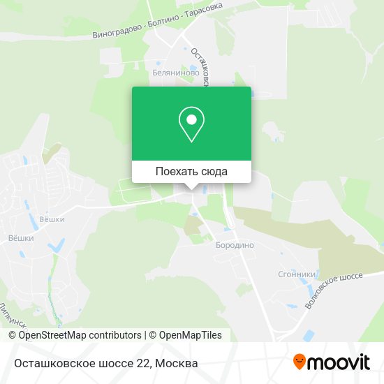 Карта Осташковское шоссе 22