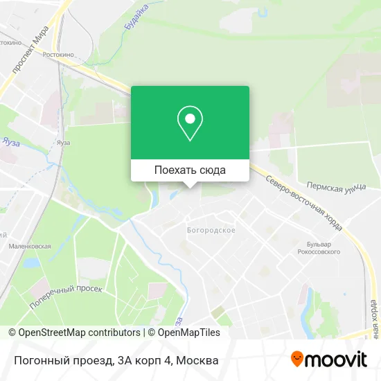 Карта Погонный проезд, 3А корп 4