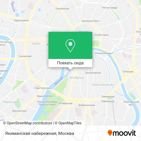 Карта Якиманская набережная