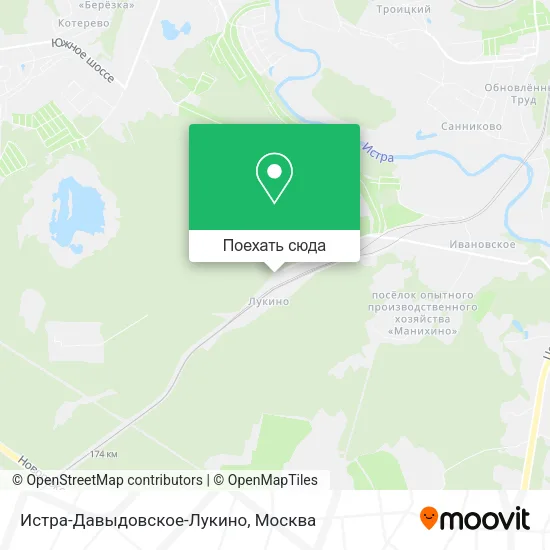 Карта Истра-Давыдовское-Лукино