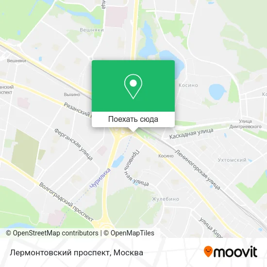 Карта Лермонтовский проспект