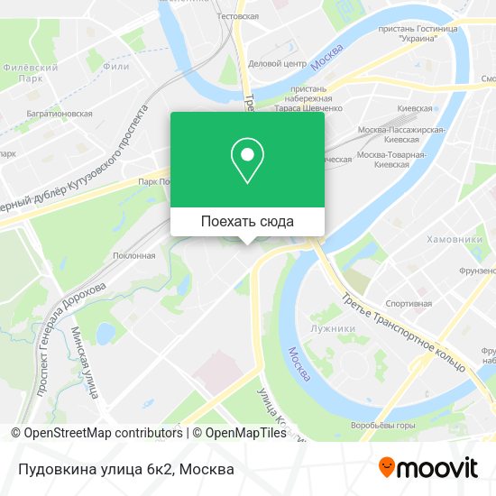 Карта Пудовкина улица 6к2