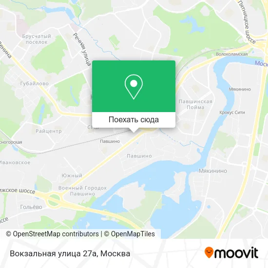 Карта Вокзальная улица 27а