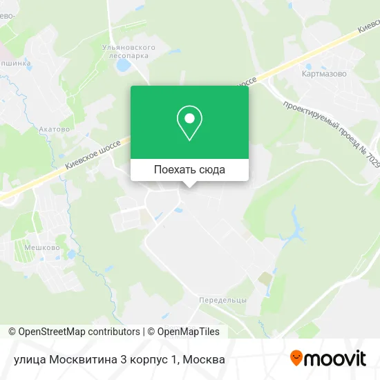 Карта улица Москвитина 3 корпус 1