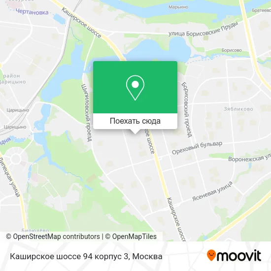 Карта Каширское шоссе 94 корпус 3