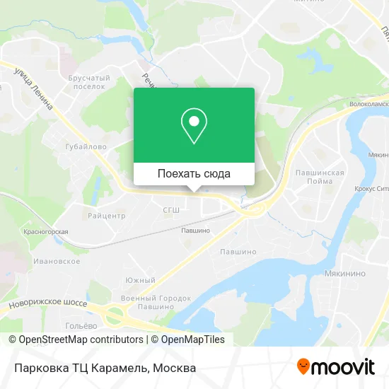 Карта Парковка ТЦ Карамель