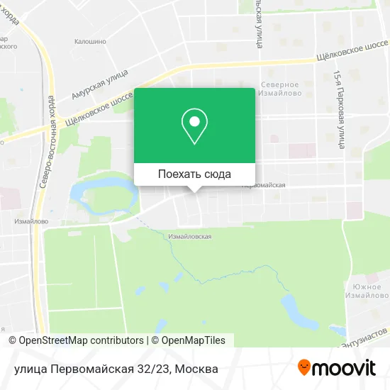 Карта улица Первомайская 32/23