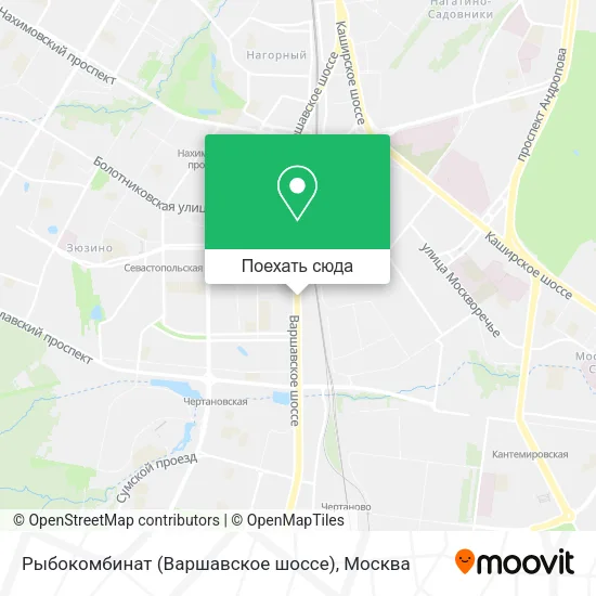 Карта Рыбокомбинат (Варшавское шоссе)