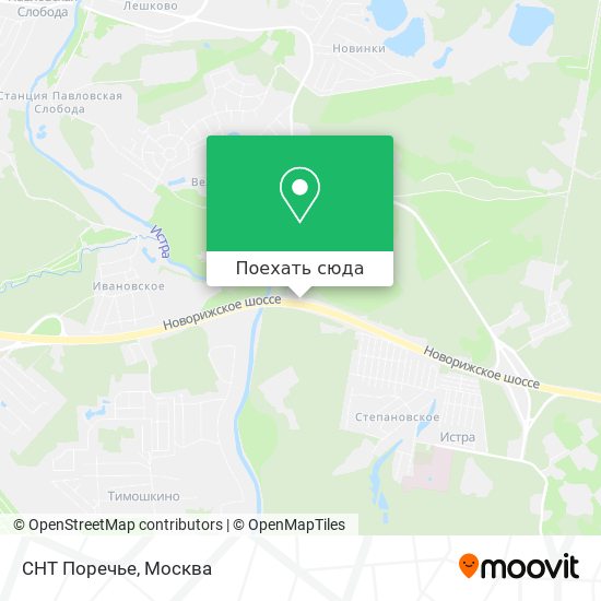Карта СНТ Поречье