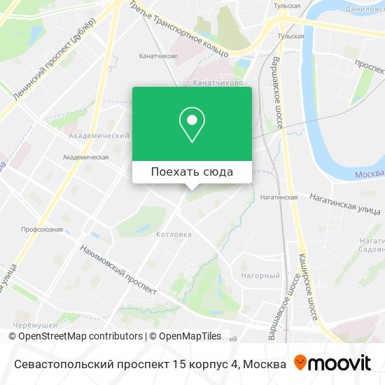 Карта Севастопольский проспект 15 корпус 4