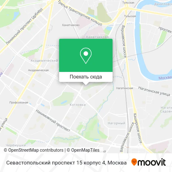 Карта Севастопольский проспект 15 корпус 4