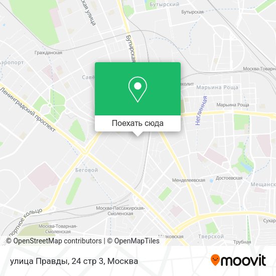 Карта улица Правды, 24 стр 3