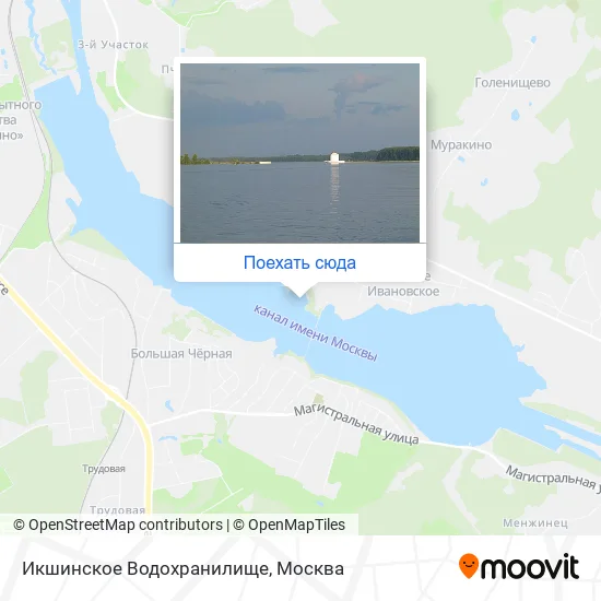 Карта Икшинское Водохранилище