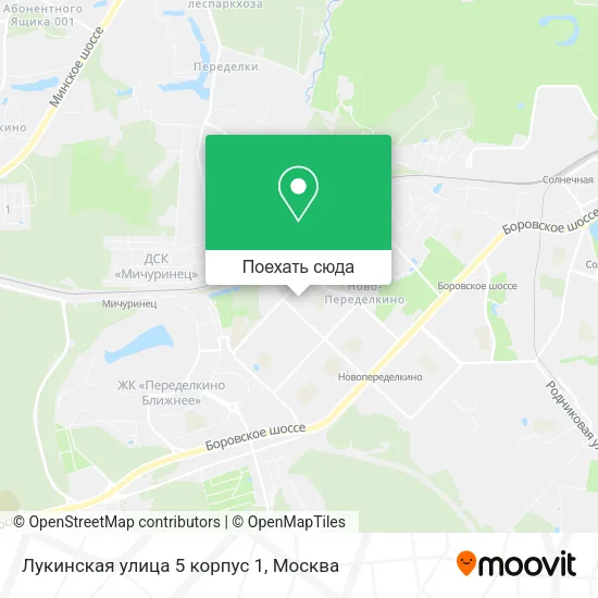 Карта Лукинская улица 5 корпус 1