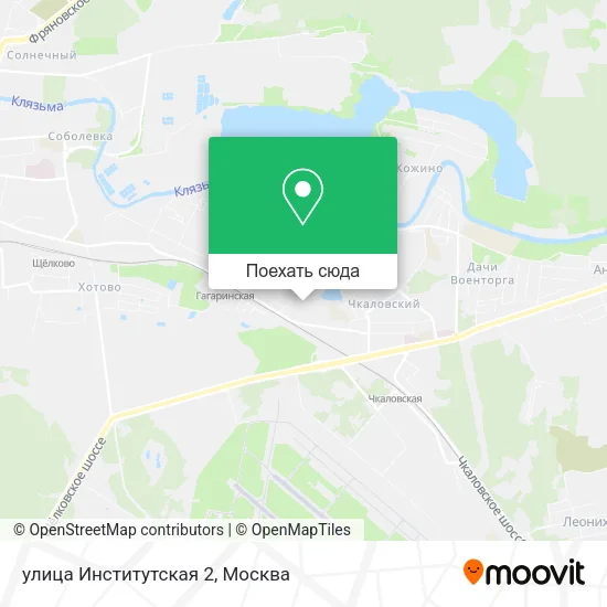 Карта улица Институтская 2