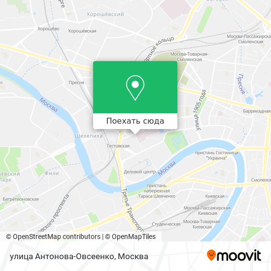 Карта улица Антонова-Овсеенко