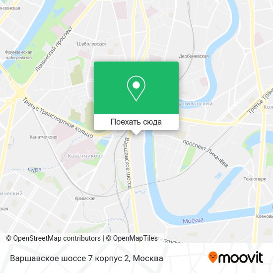 Карта Варшавское шоссе 7 корпус 2