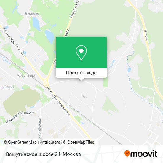 Карта Вашутинское шоссе 24
