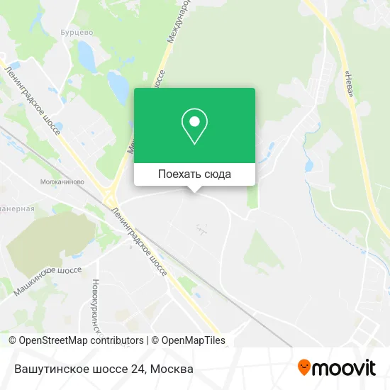 Карта Вашутинское шоссе 24