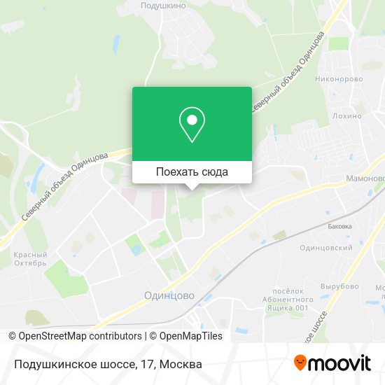 Карта Подушкинское шоссе, 17