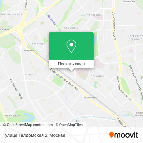 Карта улица Талдомская 2