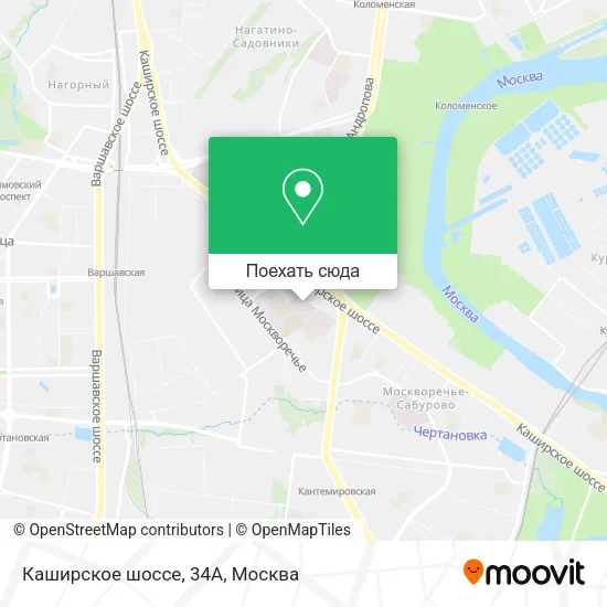 Карта Каширское шоссе, 34А
