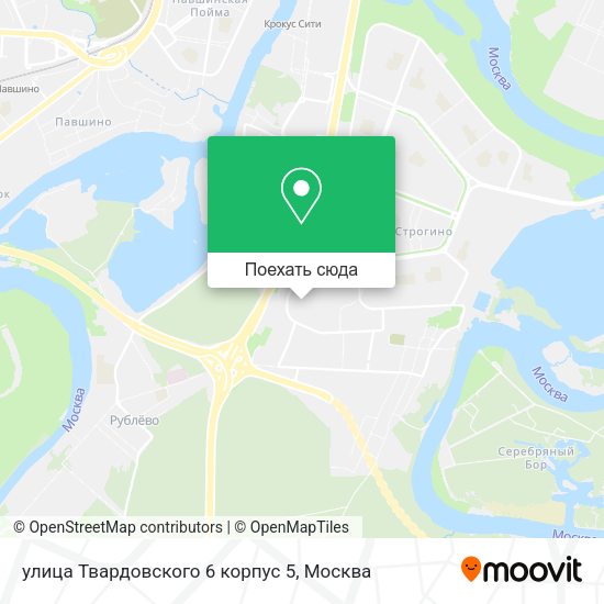 Карта улица Твардовского 6 корпус 5