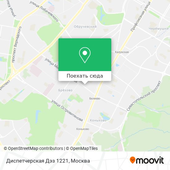 Карта Диспетчерская Дэз 1221